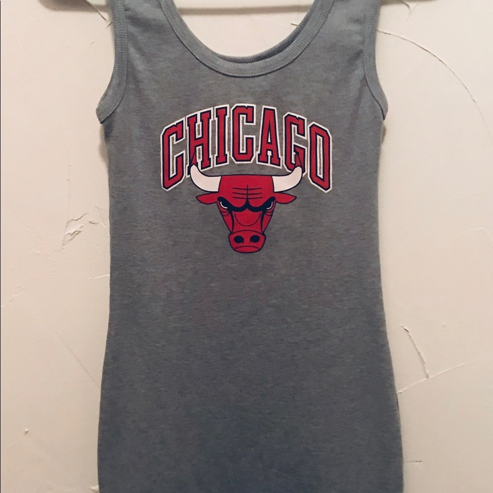 NBA Chicago Bulls Tank Dress, fitted, mini